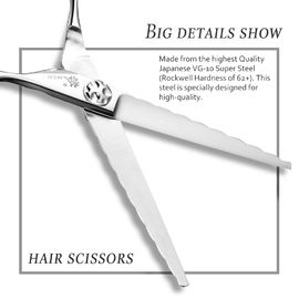 Durable Cobalt Steel Scissors Japanese Steel 6 Inch Blade High Precision