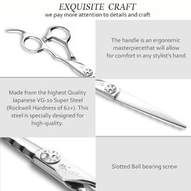 Durable Cobalt Steel Scissors Japanese Steel 6 Inch Blade High Precision